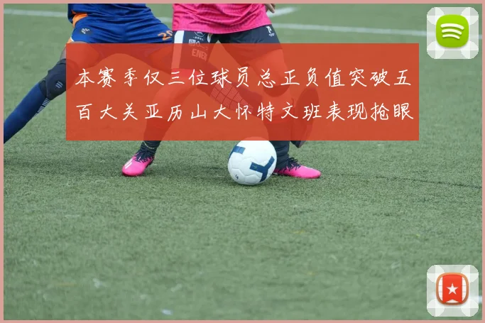 本赛季仅三位球员总正负值突破五百大关亚历山大怀特文班表现抢眼